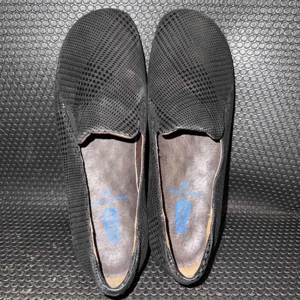 Wolky Perls Dessin Black Slip On Comfort Walking Shoes Women’s Size 39 (7.5-8)